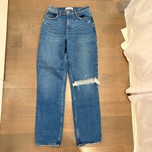 Abercrombie & Fitch Blue Straight Leg Jeans